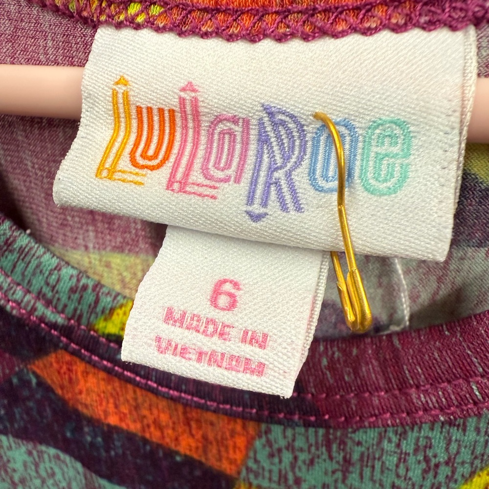 LuLaRoe Multicolor Geometric Dress - Picture 3 of 4